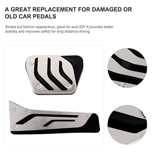 CLISPEED 2Pcs Pedais de Carro Cobrem Pedais de Transmissão Pastilhas de Freio Kit de Pastilhas de Pe
