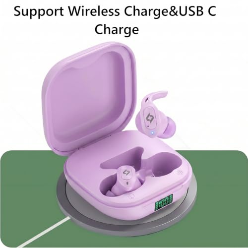 Image of Wireless Earbuds Bluetooth Earbuds Wireless Charging Case Waterproof Headphones Built in Microphone Stereo Bass 64H Playback LED Power Display for iPhone Android Phones Computer Sports Gaming Workout