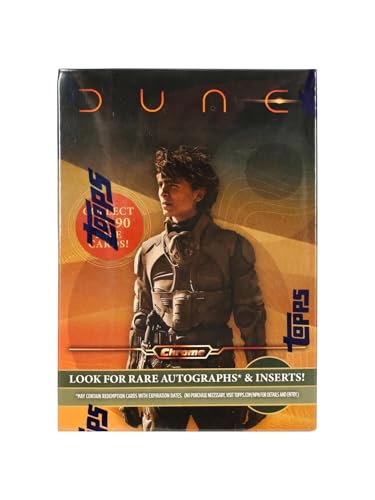 Dune Topps Chrome 7-Pack Blaster Box (Topps 2024) Trading Card Box (1 Sand Worm Ray Wave Parallel Per Box)