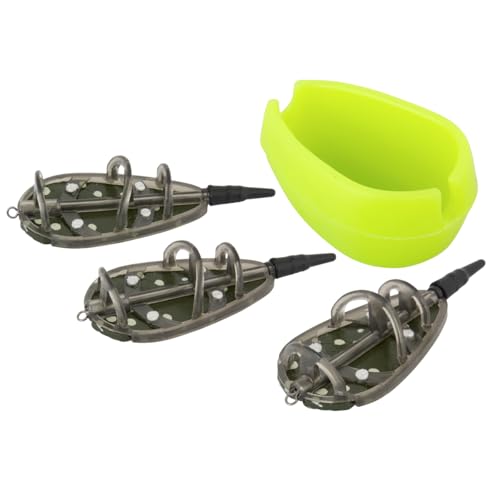 Set multi appât pour carpes avec moule ergonomique de 50 à 70g pour un amorçage précis