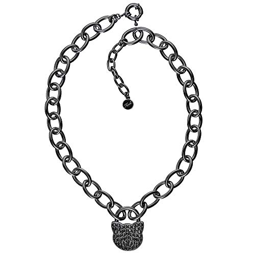 Preisvergleich Produktbild KARL LAGERFELD Large Choupette Locket Damen Halskette - 400mm, schwarz