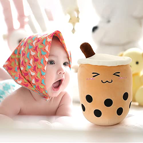 Niuniu Daddy Stuffed Boba Plushies 13.7In Squishy Bubble Tea Plush Toy Pillow Cute Milk Tea Plushie Adorable Cuddle Pillow Stuffed Food Toy For Baby/Kids/Toddler Great Gift For Birthday/Christmas #TOP4