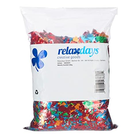 Relaxdays Colourful Metallic Glitter Confetti Pack Cover