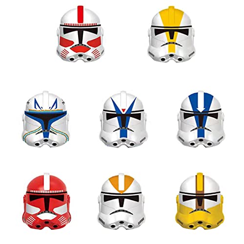 Onenineten 48St. Custom Waffen Maske Helm Weste Set für Lego Star Wars Minifigur, Sci-Fi Style Waffen Bausteine… – Bild 3