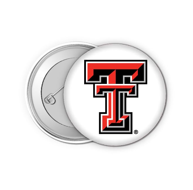 Texas Tech Red Raiders Small 1-Inch Button Pin 4 Pack Officially Licensed Collegiate Product