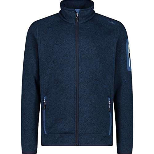 CMP Herren Knit tech mélange Fleece Jacket Fleecejacke, Tintenstein,52