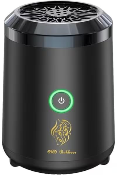 CRONY Oud Bukhoor Incense Burner, Electric, Black, Portable, USB Rechargeable, BK-18