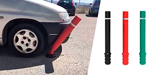 Ferretelix® Bolardo de Señalización Empotrable Negro | Alta Resistencia y Flexibilidad | Elemento Vial para Control de Tráfico y Protección de Zonas Peatonales