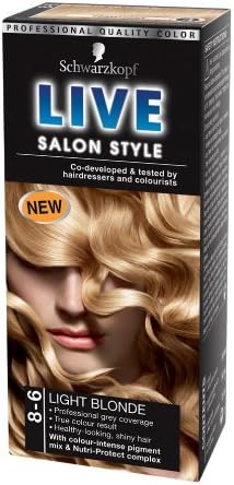 Live Salon Style Schwarzkopf 8-6 Light Blonde