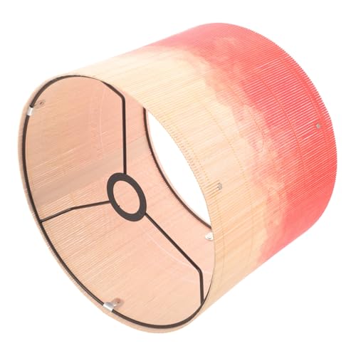 Lampe moderne sans fil compatible en bambou naturel tressé aquarelle