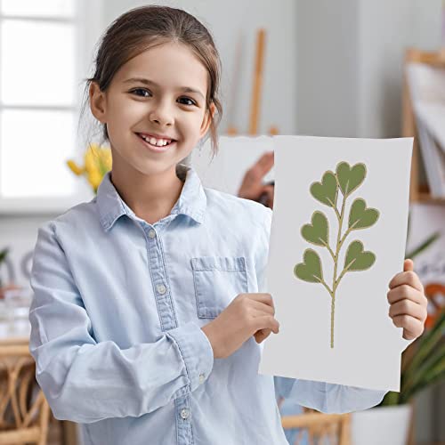 24 Pcs Leaf Painting Stencils Reusable Plant Stencil Spring Summer Fall Winter Stencil Template, Diy Stencils For Painting On Walls Doors Wood Furniture Home Decor 8X4 Inch #TOP5