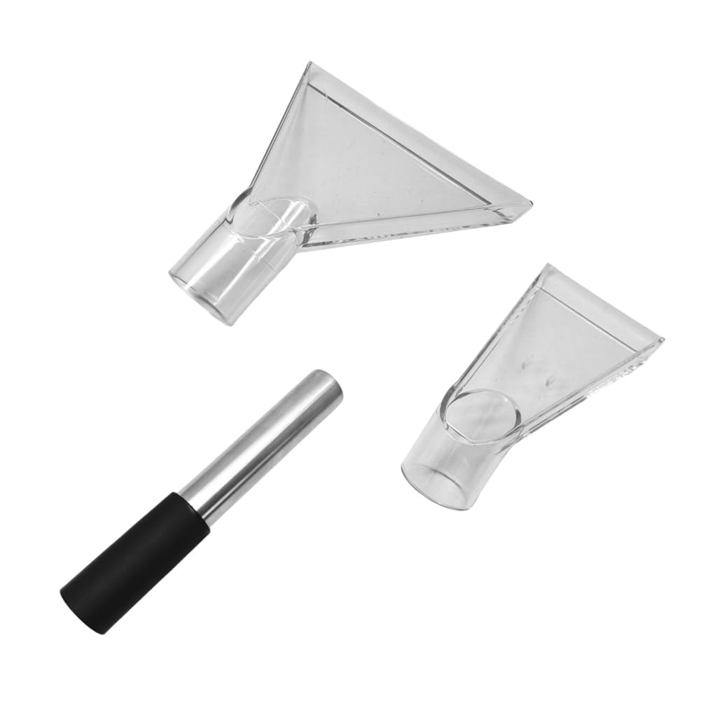 Vjsujehgy 4PCS Carpet Extractor Nozzle Set 38MM for Wet Dry Vacuum Cleaners Transparent Sofa and Carpet Cleaning Attachment
