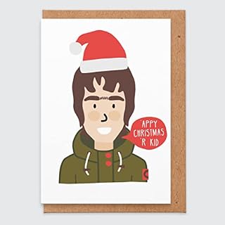 Christmas Card Boyfriend - Liam Gallagher Christmas Card - R Kid - Funny Christmas Card - Music Card - Oasis Manchester Britpop - for Him - for Her - Boyfriend - Girlfriend - Xmas Card