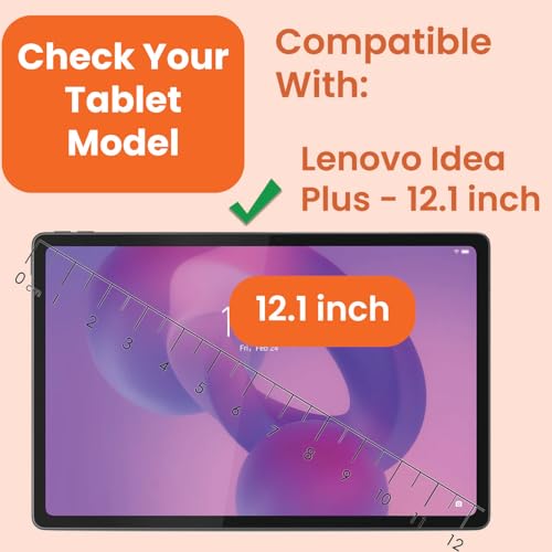 Image of Tough Lee Tempered Glass for Lenovo Idea Tab Plus 12.1 inch 2025 Screen Protector Guard for Lenovo Idea Tab Plus 12.1 Inch 2025 Tablet - 1 Pack (Easy Installation, Anti-Scratch, Anti-Smudge)