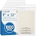 Spartan Industrial || 1000 Count - 9" X 12" Self Seal Clear Poly Bags with Suffocation Warning for Packaging, T Shirts & FBA (More Sizes Available) - Permanent Adhesive