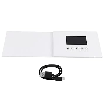 Electronic Greeting Card with LCD Screen, 720P HD Video Playback, Video Display, Exquisite and Fashionable, Support Pictures and Video (4.3inch)