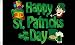 Happy St Patricks Day Black Leprechaun Flag - Large 5 x 3' (150cm x 90cm) - Irish Ireland