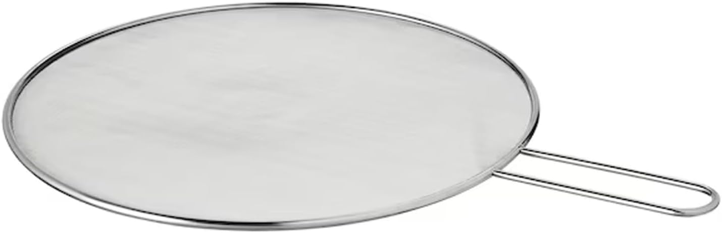 SDMAXSplatter Guard, Non-Stick Extra Fine Mesh Weave for Cooking and Frying Pans, Stainless Steel Splash Guard Grease Splatter Guard, Kitchen Cooking Accessories (25CM)