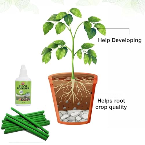 Image of 100% Natural Fertilizer Sticks, Magic Stick Plant Food for Indoor & Outdoor Plants, natural fertilizer for Home Garden Plants | Plant Growth Booster Healthy (30p stick /50ml liquid)