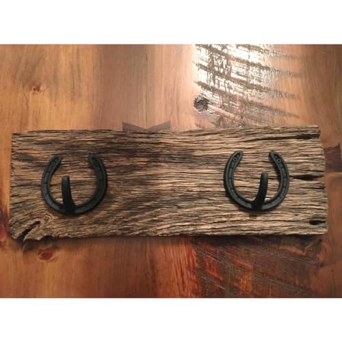 Tihood SHH-4 4Pcs Coat Hooks Vintage Wall Hanger Cast Iron Horseshoe Hooks Heavy Duty Clothes Hanger thumb #4