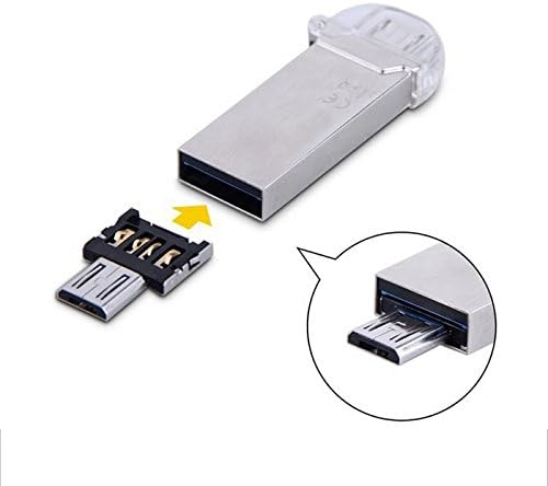CHENYANG Ultra Mini DM Micro USB 5pin OTG Adapter Connector for Cell Phone Tablet & USB Cable & Flash Disk - 5pcs