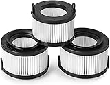 Levoit Staubsauger Ersatz-HEPA-Filter, VortexIQ 40-RF, 3 Pack, 1 Hauptfilter mit 2 Vorfilter, Weiß