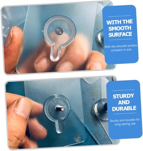 Image of REWOP Adhesive Wall Hooks for Heavy Items Stainless Steel, PVC, ABS Nail Free Seamless Adhesive Non-Trace No Drilling Installation Hanging, Waterproof Screws Wall Hook (Nail Hooks, 20)