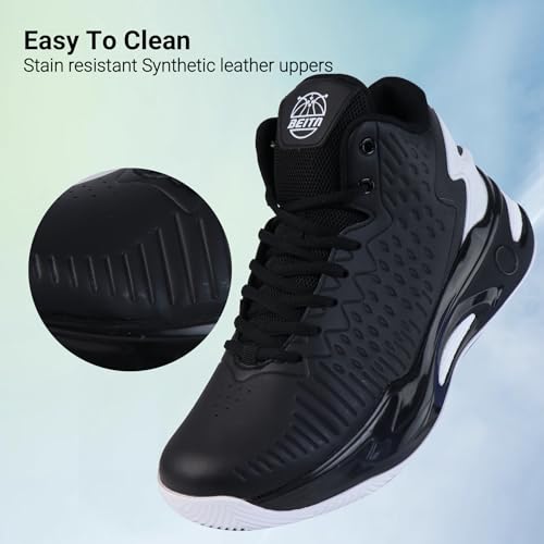 Image of Beita High Upper Basketball Shoes for Men Sneakers Breathable Sports Shoes Anti Slip