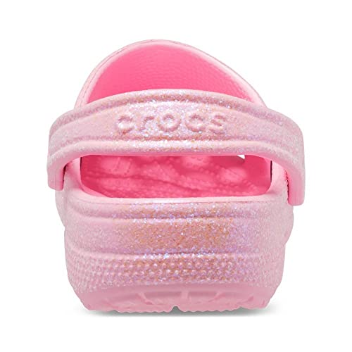 Image of Crocs Unisex-Adult Classic Sparkly Clog, Metallic and Glitter Shoes, Flamingo, 8 Men /10 Women