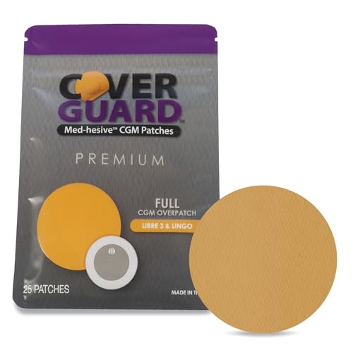 CoverGuard CGM Overpatch | Freestyle Libre 3 | Tan Full Coverage Design| 25-Count | Waterproof Adhesive | Anti-Fray | Easy Application & Removal | Made in USA | Sensor Protection by CoverGuard - Used condition - US$14.55