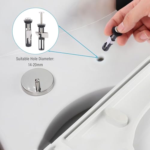 Dogrundi 4 Stück Wc Sitz Befestigung Set, Befestigungsset Bolzen Schrauben, Universal WC Deckel Befestigungen, Toilettensitz Schraubensatz, für WC-Sitzinstallation und Reparatur Wartungsteile