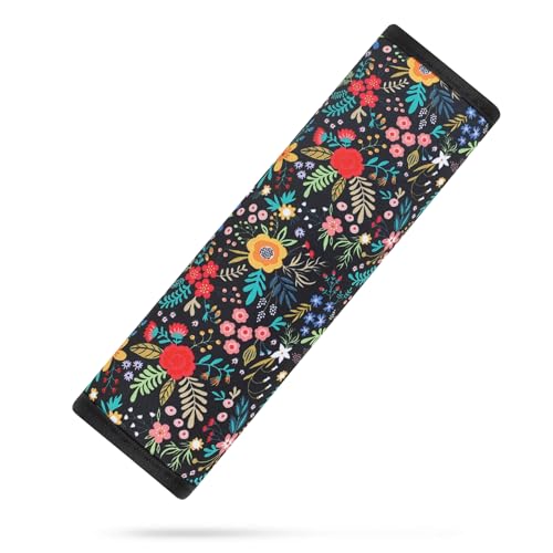 Image of YR Seat Belt Cover for Kids, Soft Comfort Seat Belt Cushion for Children, Cute Cartoon Pattern Car Seat Belt Pads Cover for Girls and Boys, 1 Pack (Garden Picnic)
