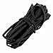 Tool parts Black 3mm Dia 2:1 Polyolefin Heat Shrink Tubing Shrinkable Tube 5M 16.4Ft