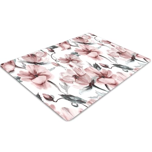 Protecteur de sol rectangulaire 140x100 pour chaise de bureau en PVC résistant