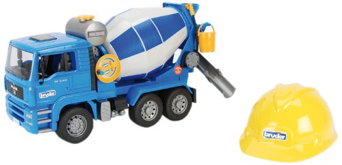 Preisvergleich Produktbild Bruder, 01638, Betonmischer und Helm, Spielwaren