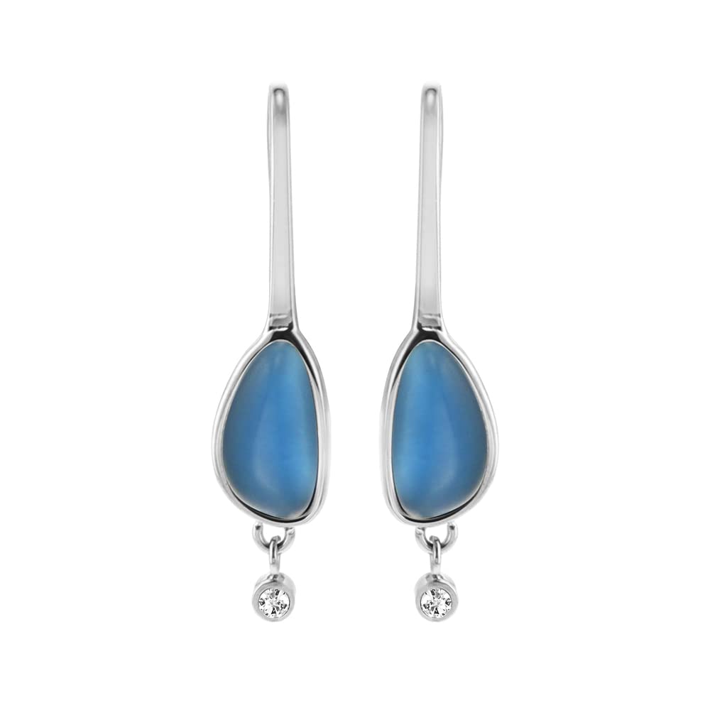 Women Sea Glass Two Tone Earring Skj1715040