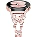 Produktbild Vamyzji 20mm Armband Kompatibel mit Samsung Galaxy Watch 5 & Watch 5 pro, Watch 4 Armband 40mm 44mm, Damen Bling Metallarmband für Samsung Watch 4 Classic 42mm 46mm/Watch 3 41mm/Active (Rosa pink)