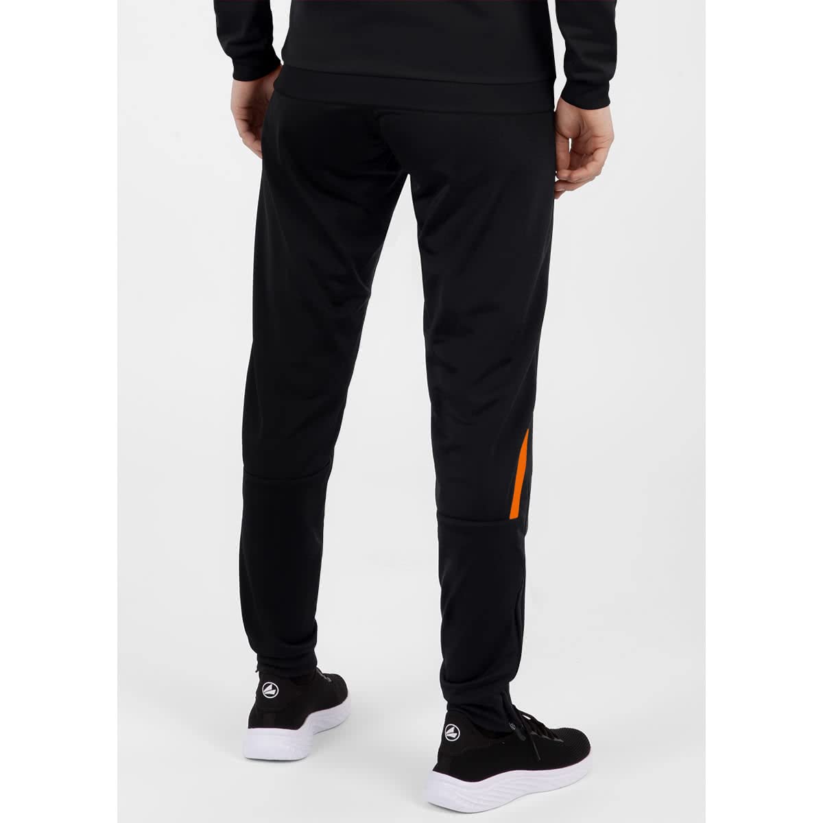 JAKO Women's Challenge Polyester Trousers, Black/neon Orange, 36 (EU) - Image 3
