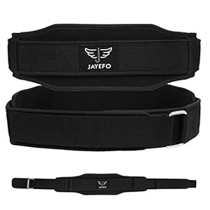 Jayefo Sports Weight Lifting Belt – Weight Belt for Workout, Deadlift and Squat – GYM Lifting belt for Men and Women for Back Support – Adjustable Size – Black