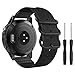 MoKo Armband Kompatibel mit Garmin Fenix 5/5 Plus/Forerunner 935/945/Instinct, 22mm NATO Nylon Uhrenarmband Ersatzarmband Handgelenk Band Strap (Kein Quick Fit) - Schwarz