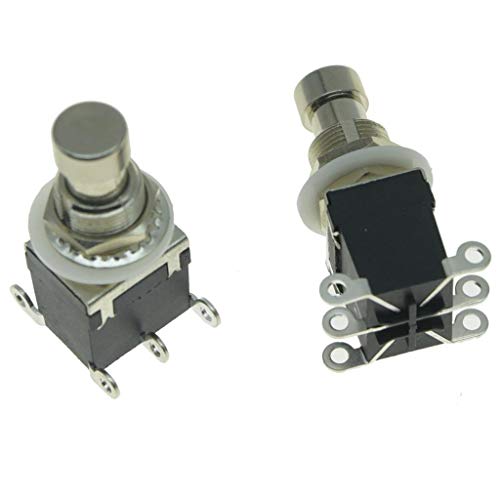 KAISH 2-Pack Latching 6-Pin DPDT Guitar Effect Pedal Switch