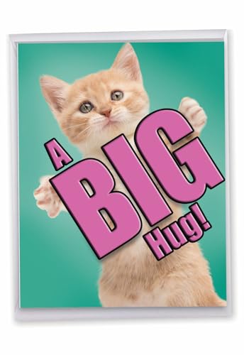 Tarjeta de broma Cat A Big Hug: la solución divertida y tierna para animar a alguien convaleciente