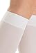Relaxsan Compression Socks for Women and Men Made in Italy - 18-23 mmHg - Anti Embolism Stockings Open Toe - M0350A (1 Pair - White, L)