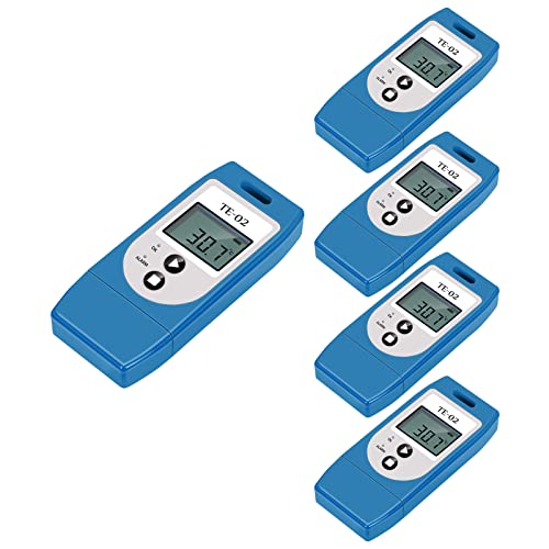 Temperature Data Logger USB Reusable, Auto PDF Report Data Recorder, High Accuracy Sensor, 32000 Points Record Capacity Detector for Window or Mac