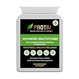 Advanced Multivitamin & Mineral Supplement 60 Tablets - 24 Essential Vitamins & Minerals Suitable for Vegans & Vegetarians - Daily Multivitamin Tablet - Supports Immune Function