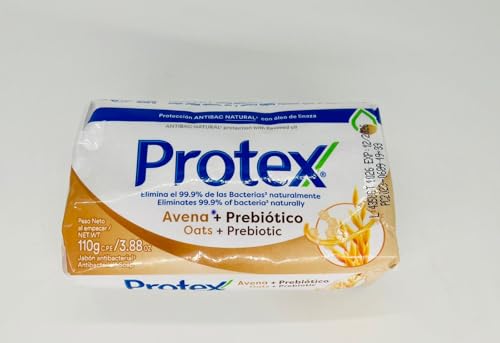 Protex Oats with Prebiotic Antibacterial Bar Soap Natural Protection Formula 3.88 oz Flaxseed Oil Enriched