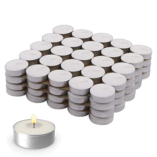 Velas E Incienso, Video On Demand POGEPE Velas De Té Sin Aroma, Velas De Té Pequeñas De Cera Natural, Sin Humo Y Sin Olor 4 Horas 100 Uds Velas De Té Redondas De Bendición Blanca Para Bodas