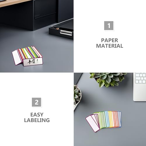 Étiquettes magnétiques réutilisables 8,1x3 cm de bureau - 3