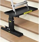 Foldable | Heavy-Duty Ladder Extender Pro, High Strength Steel Material Design Ladder Extension Pro for Stairs w/Non-Slip Mat, 9.5-15" Adjustable Height, Applicable Feet Spacing 25"
