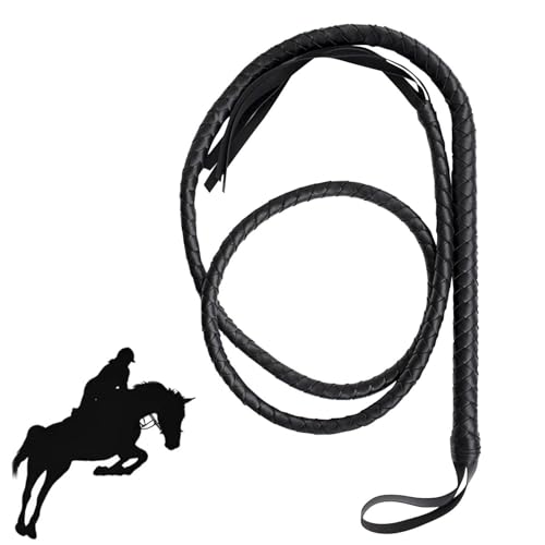 Junjie Leder Peitschen Reitgerte,Leder Reitgerte, Reitpeitsche...